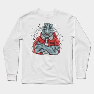 T Rex DJ Music Long Sleeve T-Shirt